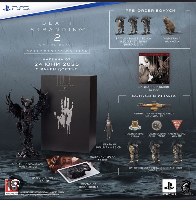 Death stranding 2 collector's edition Ps5 Неразопакован