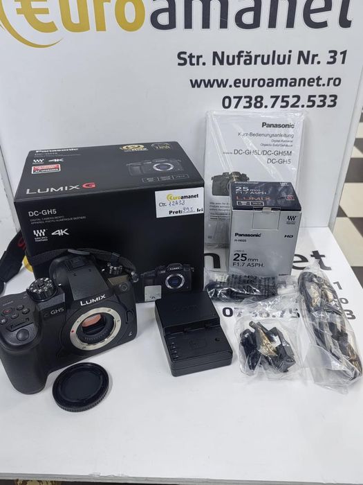 Panasonic Lumix DC GH5 Obiectiv25 50mm -N-