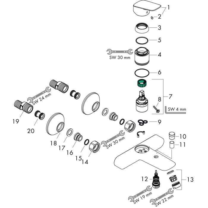 Смеситель для ванны hansgrohe Logis (с небольшими косметич. дефектами)