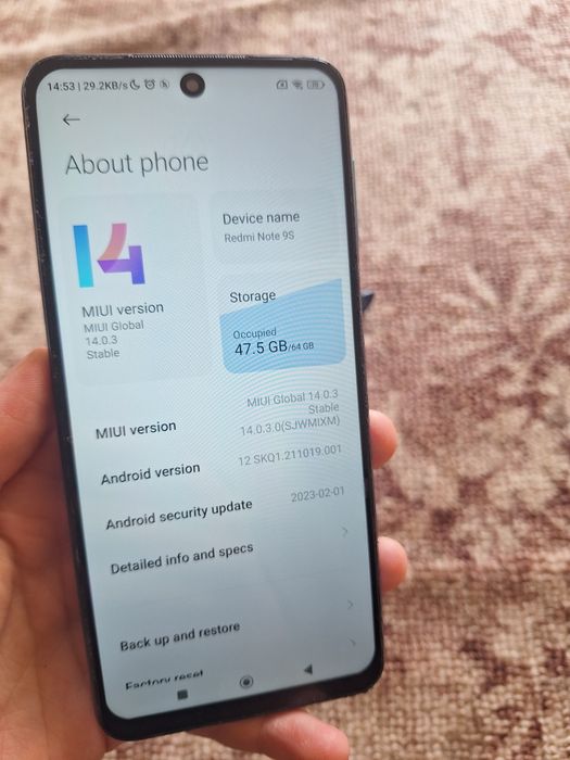 Redmi Note 9S Srochnaa ideal