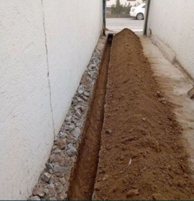 Kalodis transha qaziymiz urachi santexnika ishlari