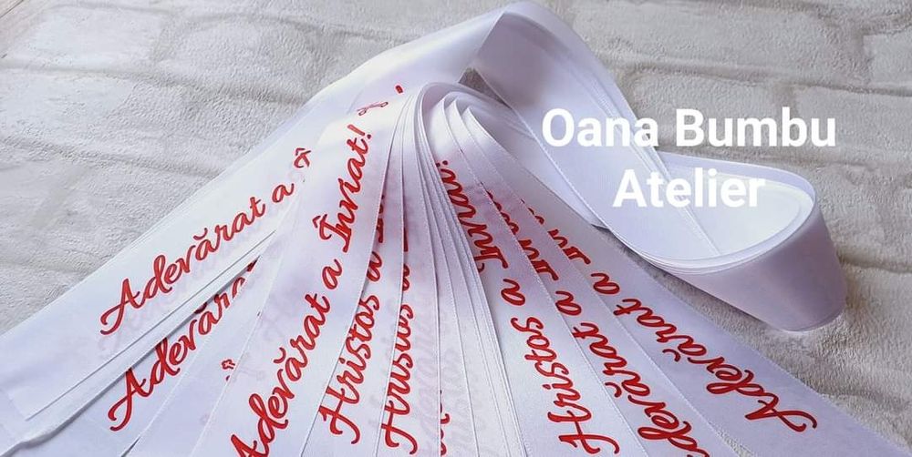 20 buc Panglica satin lumanari Inviere Pasti