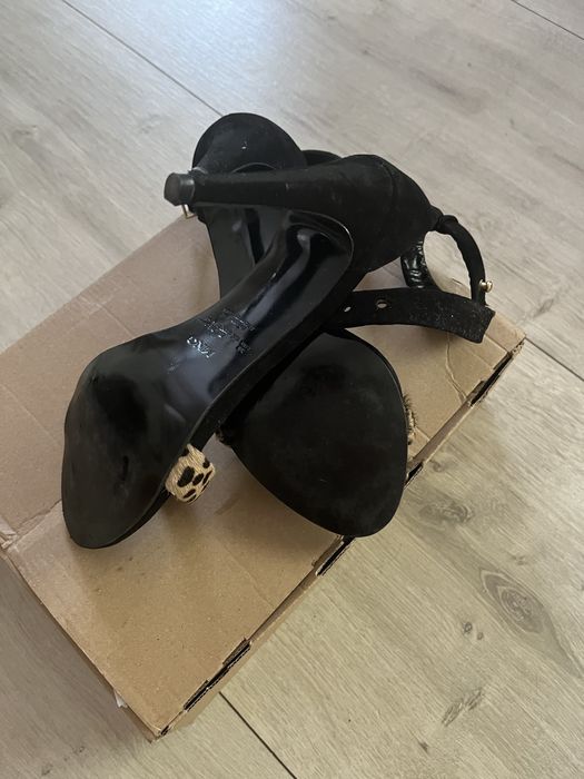 Дамски сандали на висок ток Манго -38 номер