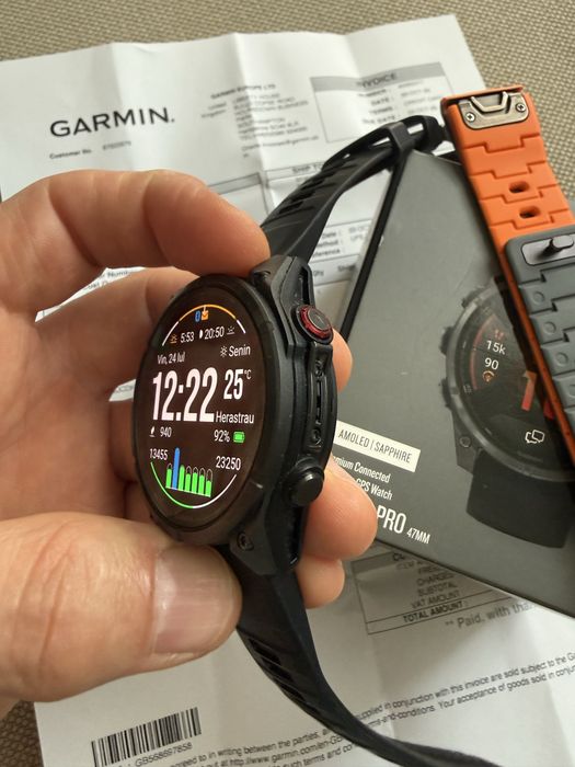 Garmin Fenix 8 Pro 47mm cu Factura și Garanție Garmin 2027 + Curea magnetică