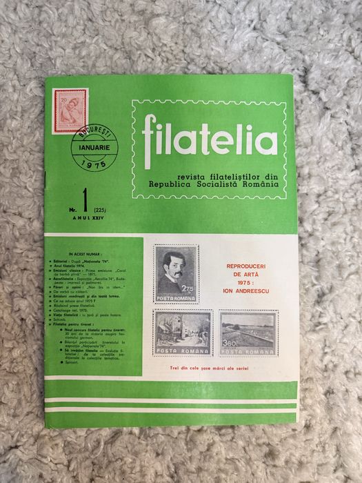 Colectie reviste „Filatelia” – anii XXIII–XXIV (1974–1975)