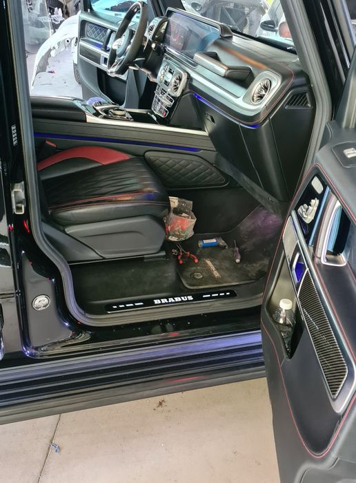 BRABUS светещи прагове емблема с лого Брабус  G63