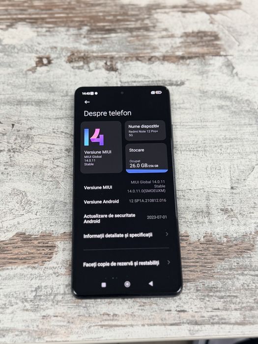Redmi Note 12 Pro+ 5G   Preț 550 lei fix
