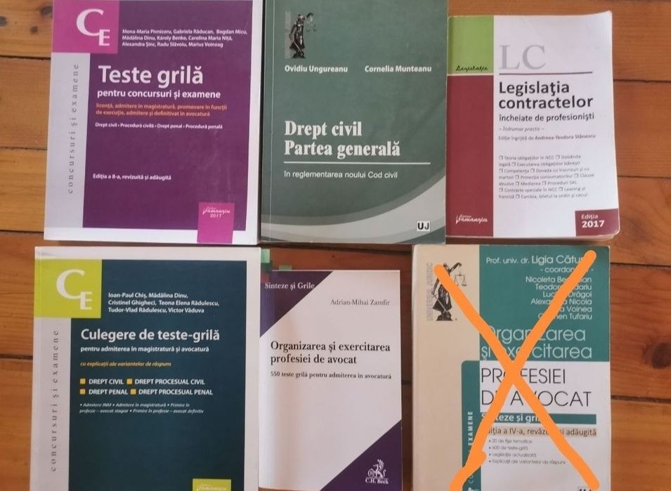 Codul civil, penal; drept civil, comercial, financiar; teste grila