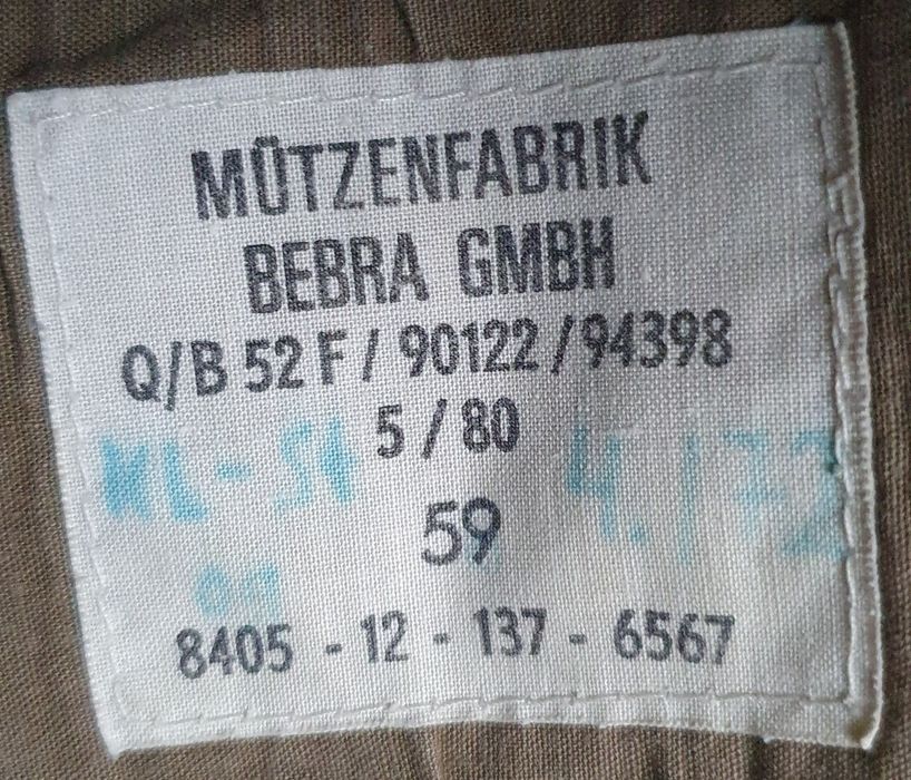 Bonetă militară germană