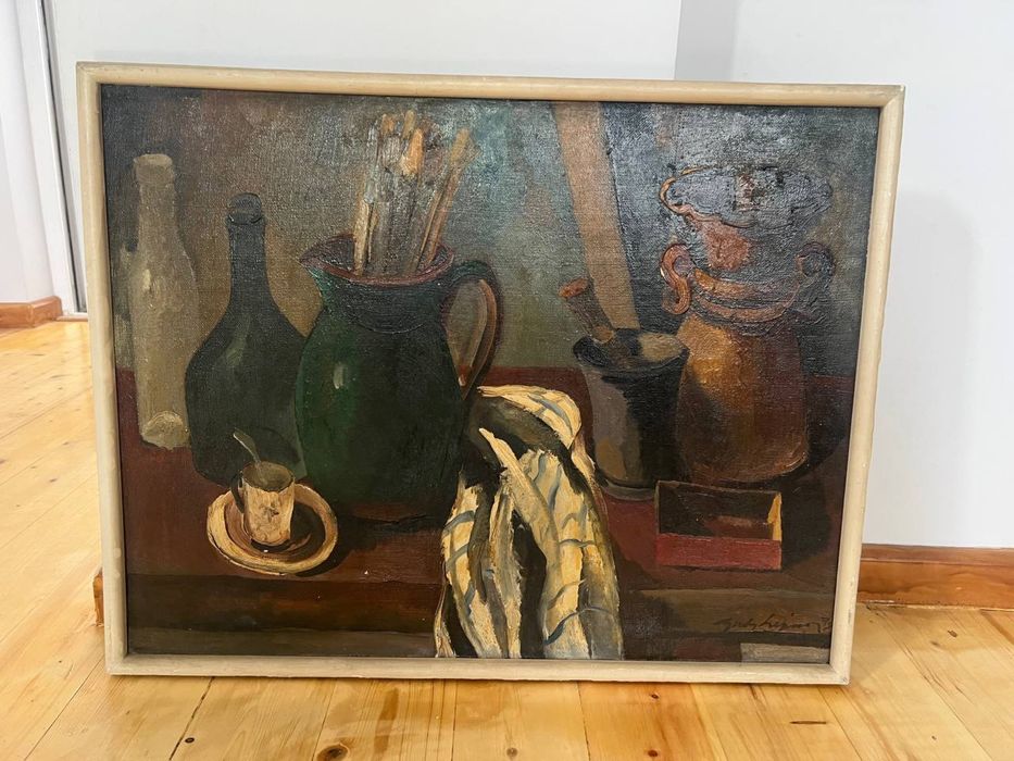 Натюрморт в мастерской . Гунта Лиепиня Грива (1942. Рига. Латвия)