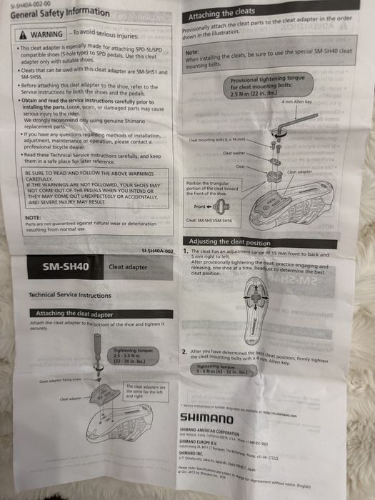 Adaptor pentru montaj placute MTB pe pantofi Shimano