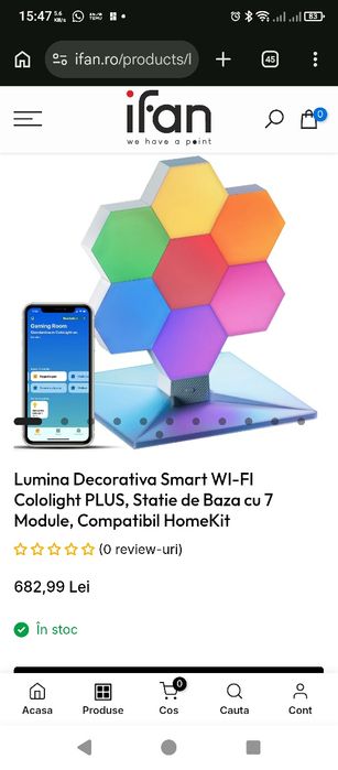 Lumini RGB wifi gaming Cololight Hexagon Lights