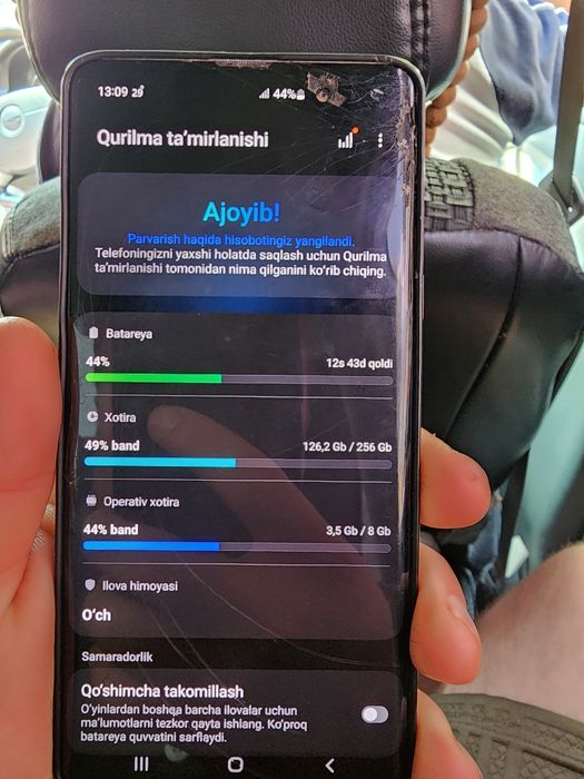 Samsung s10+5g holati yahshi