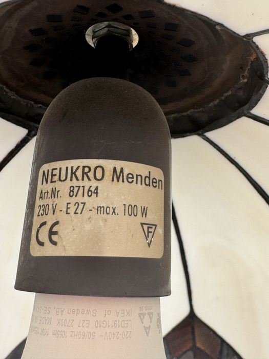 Neukro meden Тифани стил лампион