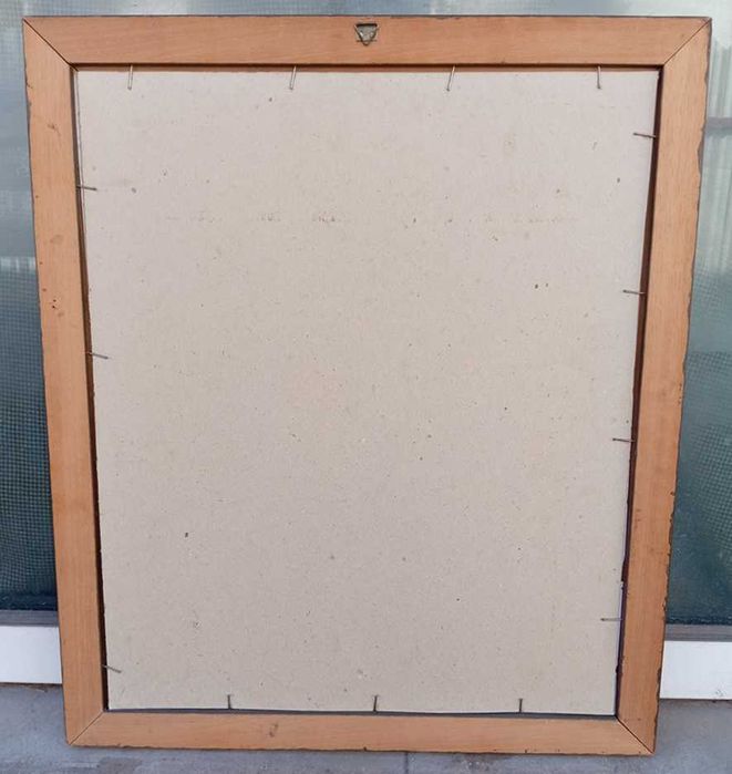 Tablou vechi - rugaciune - semnat G. Montini