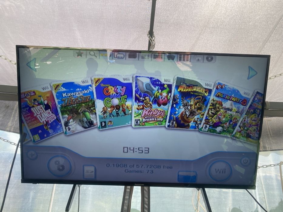 Nintendo wii modat 50 de jocuri. Este personal ,nu ma oacup cu asa ceva . Cand sau schimb cu nintendo switch dsr tot modat