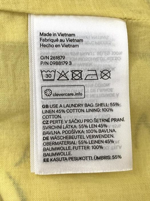 Льняное хлопковое платье сарафанн h&m