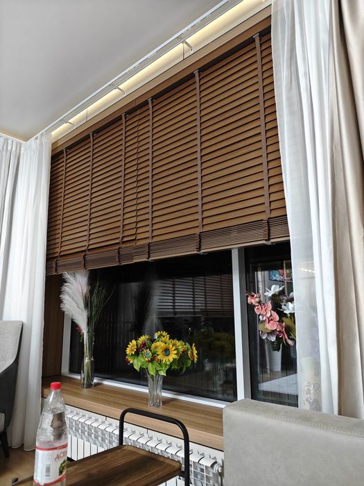 Горизонтальные Деревянные жалюзи Бамбук