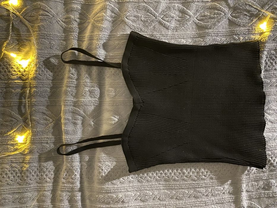 новый женский черный топ