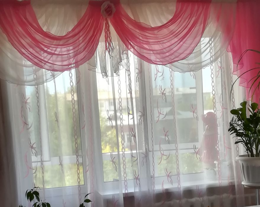 Ламбрикен, тюль сетка