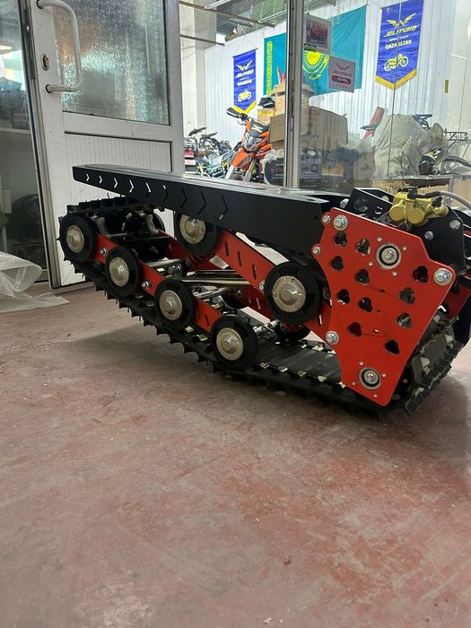 Мотоцикл эндура,  гусеница.