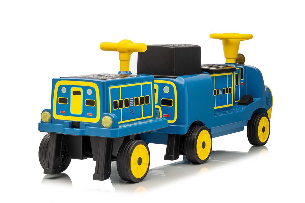 Trenulet electric CHUGGINGTON cu 2 vagoane, pt. 4 copii, 4x45W 12V