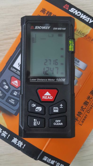 Рулетка ролетка електронна дигитална лазерна далекомер 100м