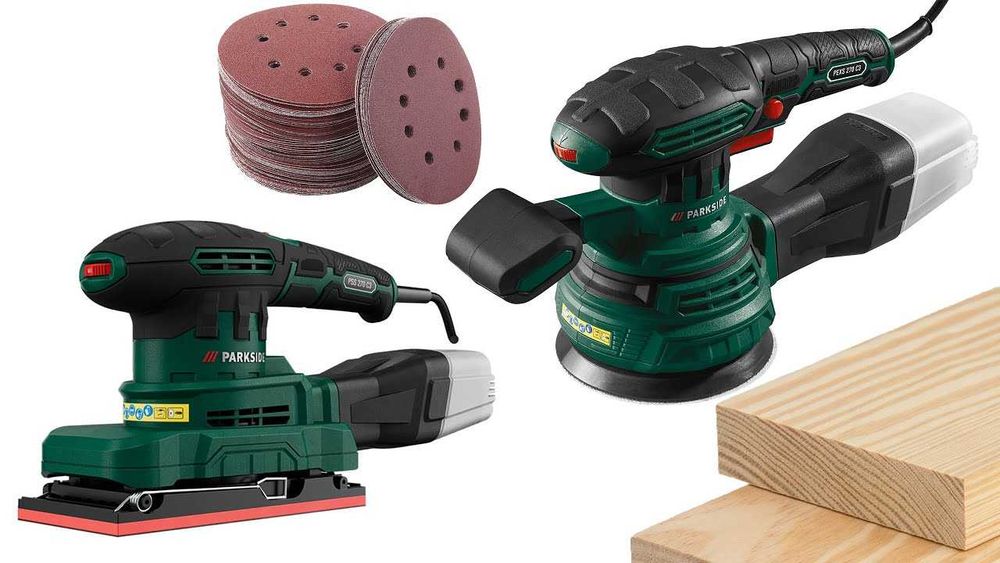 2в1 Parkside Правоъгълен и Кръгъл Ексцентрик, Орбитален Шлайф