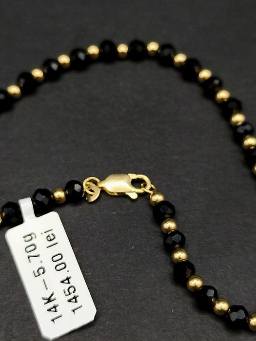 Bijuteria Royal bratara cu bile din aur 14k 5.70 gr