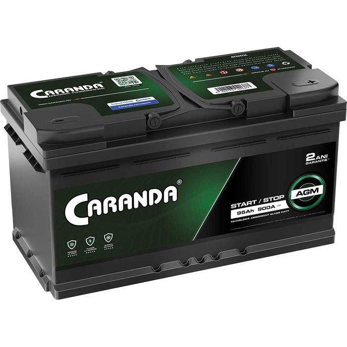 Baterie Auto Start-Stop 95Ah Agm 900A Caranda EcoDry
