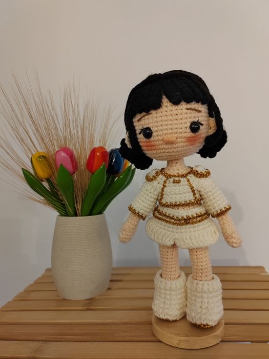 Păpuși croșetate  K‑pop Demon Hunters (Mira, Rumi, Zoey)