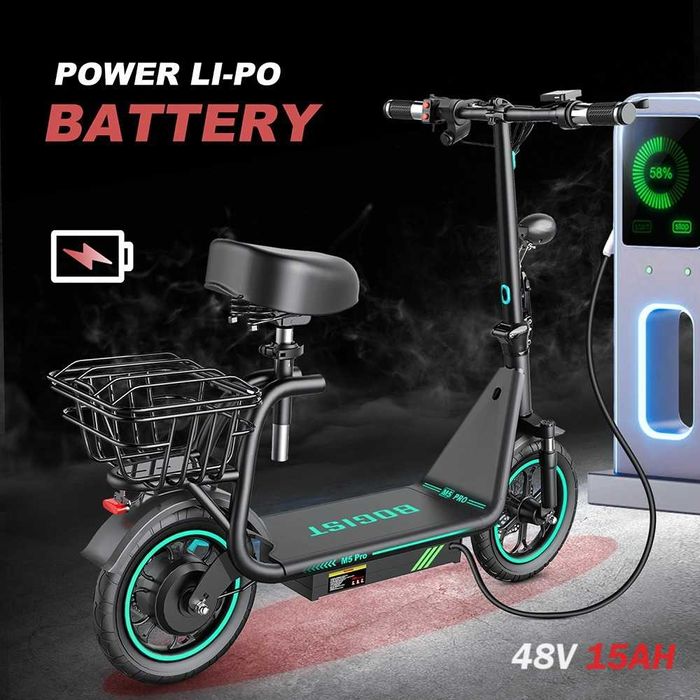 Електрически скутер/тротинетка със седалка BOGIST M5 PRO+ 500W 15AH