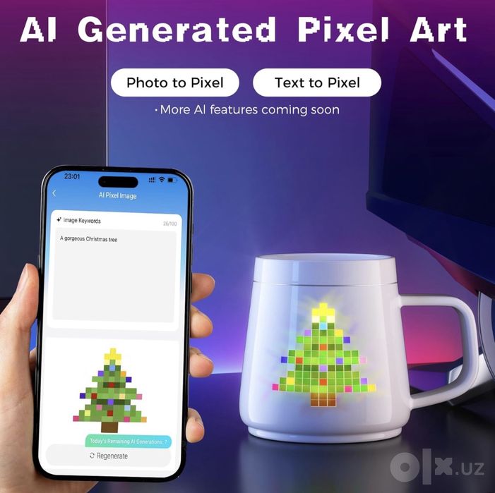PixelMug P1, AI-enhanced Smart Mug
