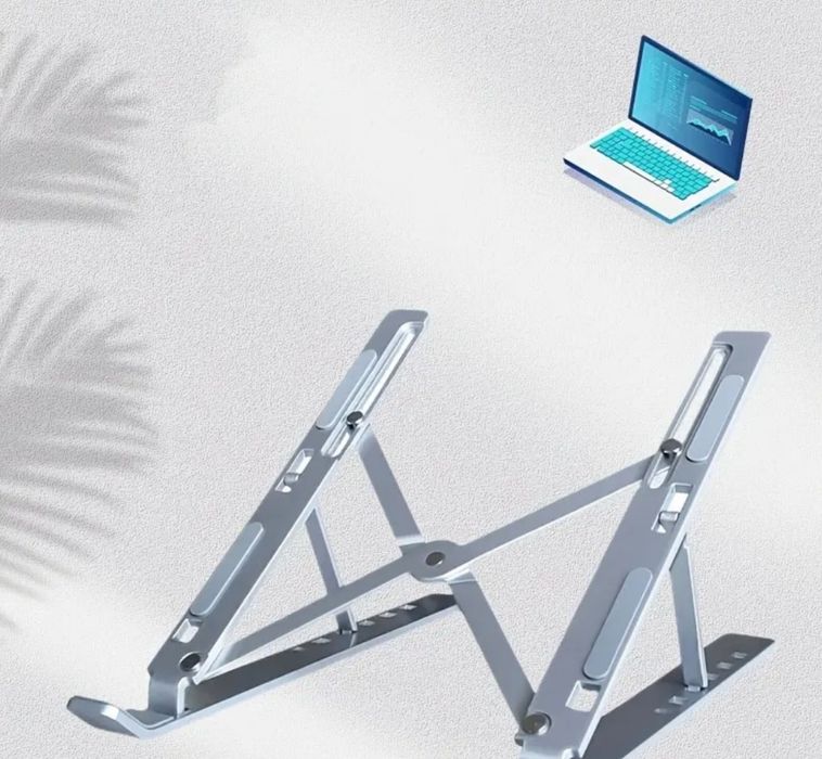 Suport stand universal de aluminiu : laptop/tabletă/telefon/tastatură