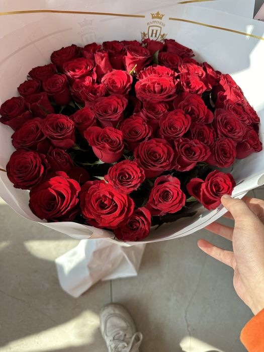 Цветы роза 51 шт