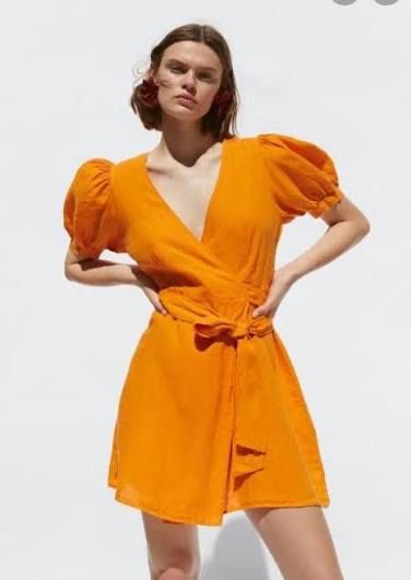 Ленена рокля Zara