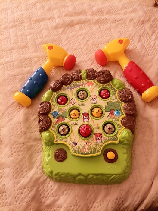 Детски играчки.Магнитен конструктор,барабан и игра с чук