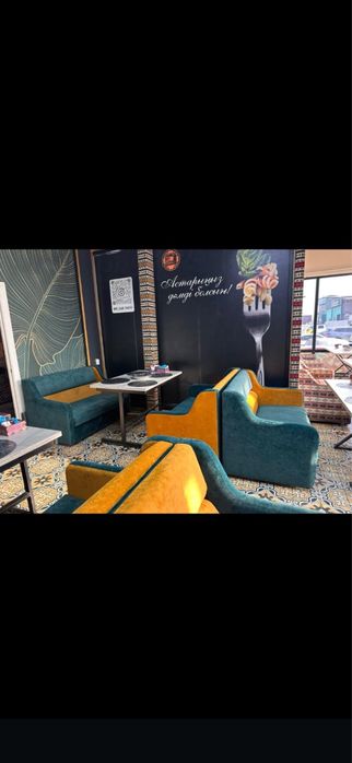 Кафе/ресторанға мебель | Диван, стол, кресло