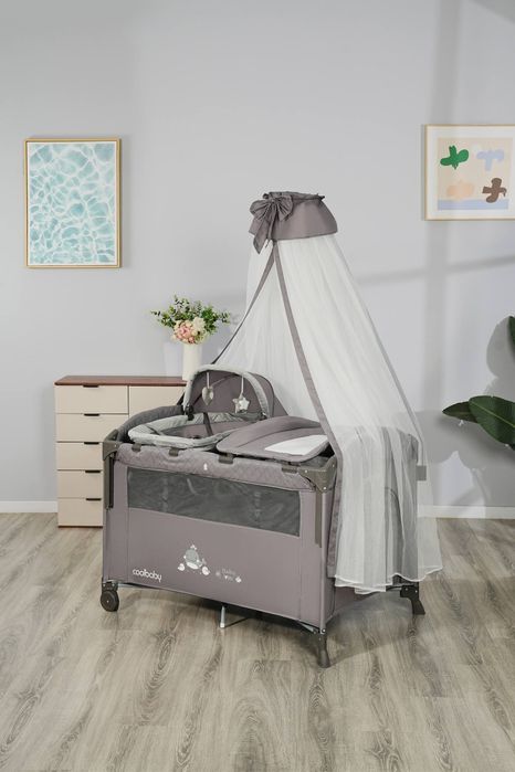 Новый детский кровать манеж+Люлька+пеленальный столик