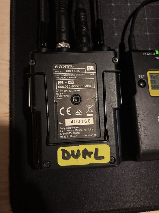Sony URX-P03D Dual – Sistem Wireless Profesional 2 Lavaliere + 2 TX + Receiver