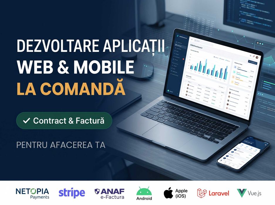 Programator Web/Mobile: Creare Site, Softuri Firme, Integrări, Laravel