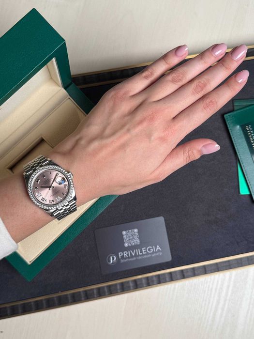 Rolex Datejust 36mm Steel and White Gold 126284rbr роз