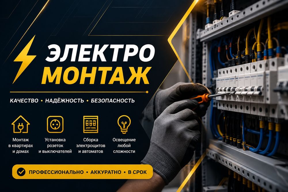 Услуги Электромонтажа/Электрик