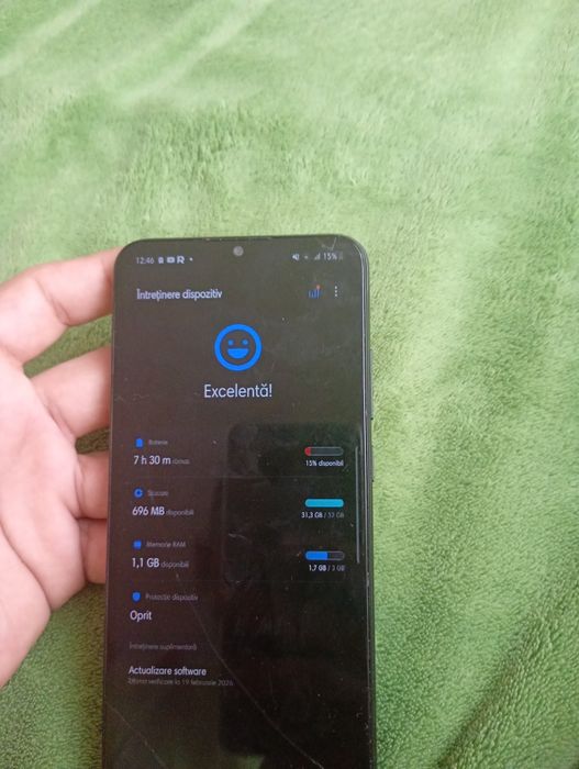 Samsung Galaxy A02 baterie 100% memorie RAM 4