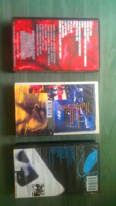Casete video Nirvana VHS