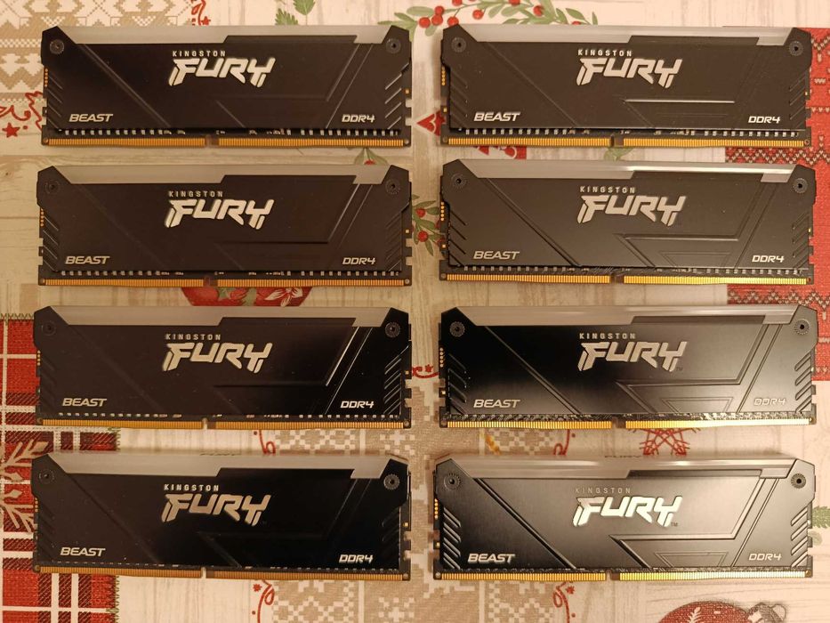 DDR4 128GB Kingston FURY Beast 4*32GB 3200MHz/3600MHz