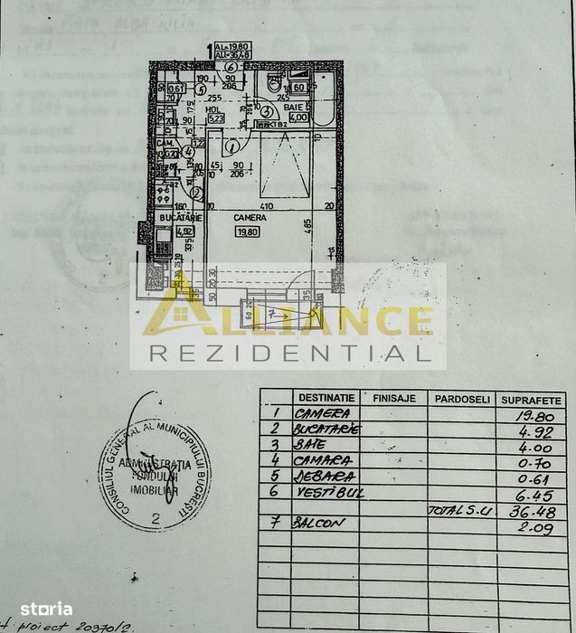 Garsoniera De Inchiriat - Piata Alba Iulia + Parcare -  600 Euro