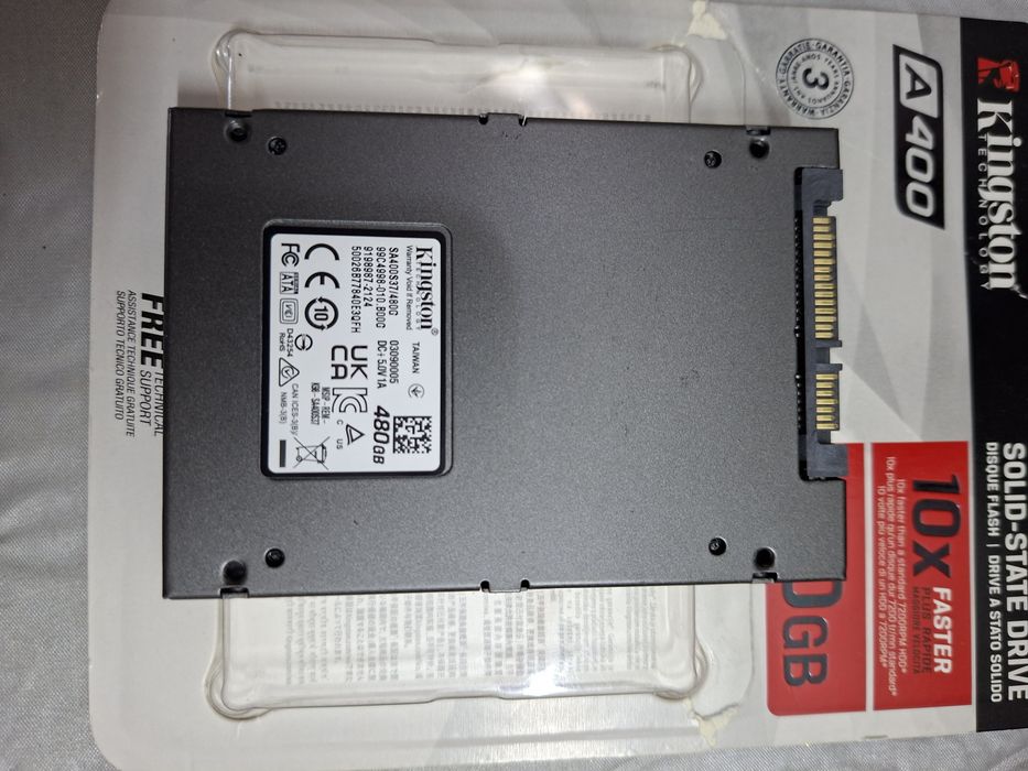 Продам SSD Kinghston SA400S37/480GB