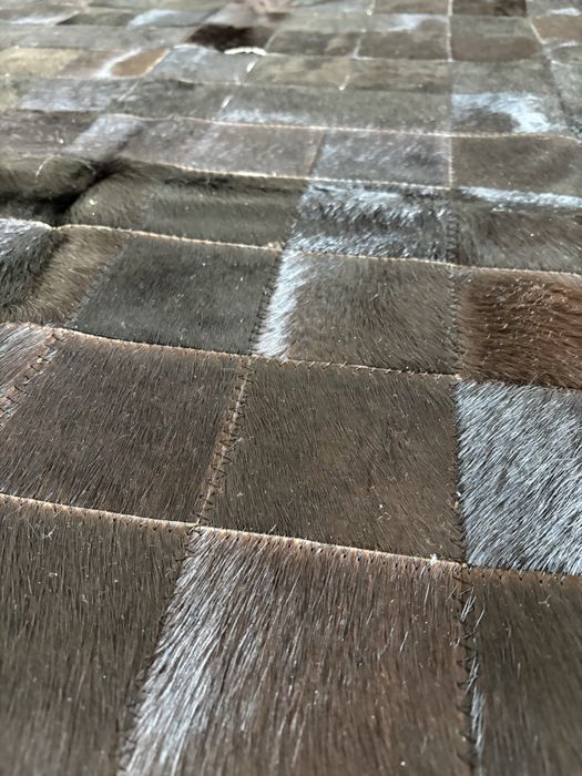 Ковер из натуральной кожи