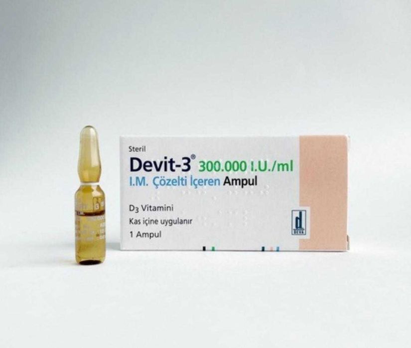 Продам Девит 300.000 витамин D3 Devit-3  (1 ампула, Турция)